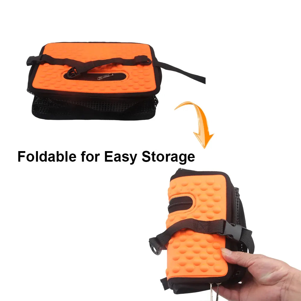 Floating Fish Basket Collapsible Mesh Live Bait Holder – Wahooly Floating Fish Basket – Collapsible Mesh Live Bait & Catch Holder