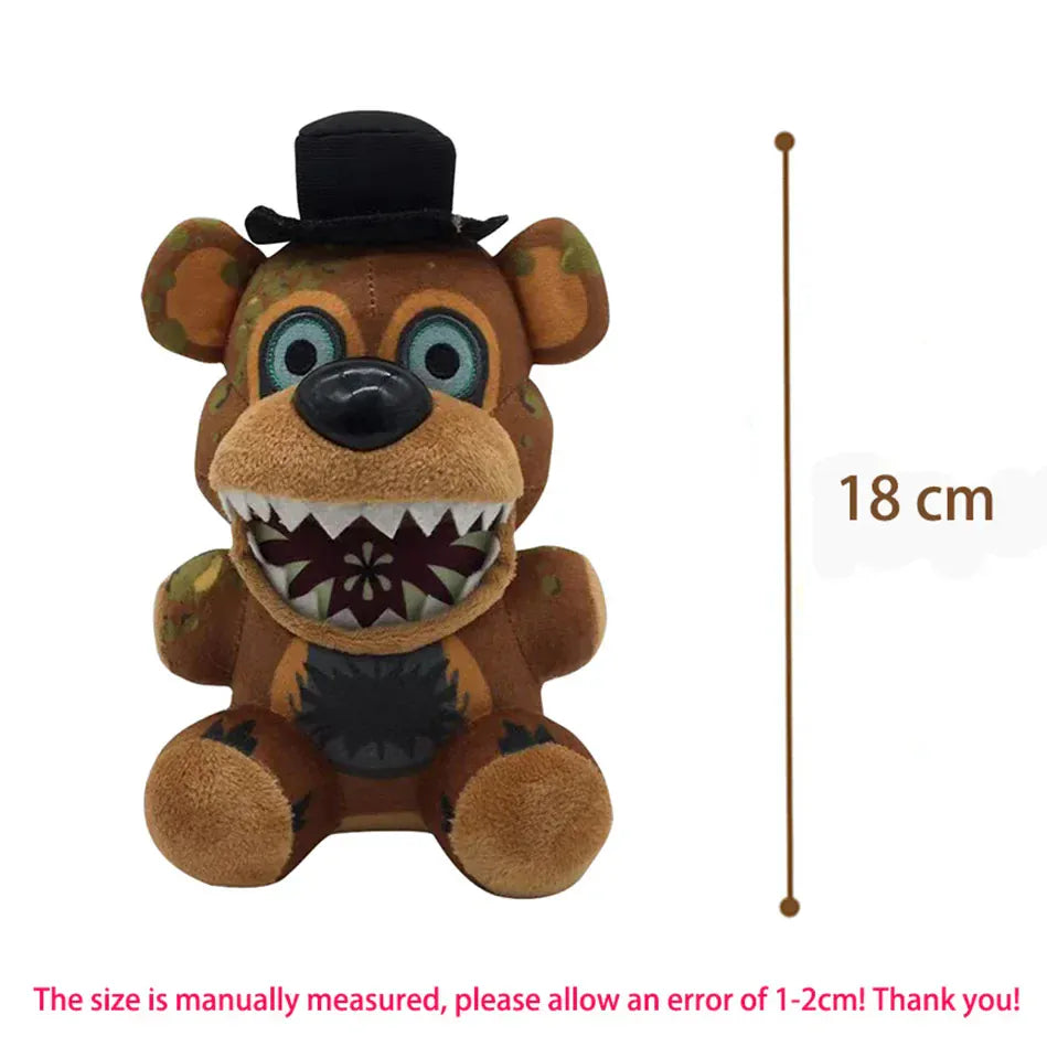 FNAF 18cm Plush Toys Bonnie Bear Foxy Cute Cartoon Stuffed Dolls Five Night at Freddy's Freddy Games Gift for Children FNAF 18cm Plush Toys Bonnie Bear Foxy Cute Cartoon Stuffed Dolls Five Night at Freddy's Freddy Games Gift for Children