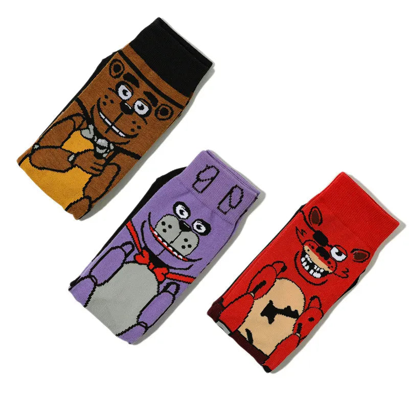 FNAF Adult Socks Five Nights At Freddy's Stocking Anime Ventilate Deodorization Sweat Absorption Cotton Socks Kids Gifts FNAF Adult Socks Five Nights At Freddy's Stocking Anime Ventilate Deodorization Sweat Absorption Cotton Socks Kids Gifts