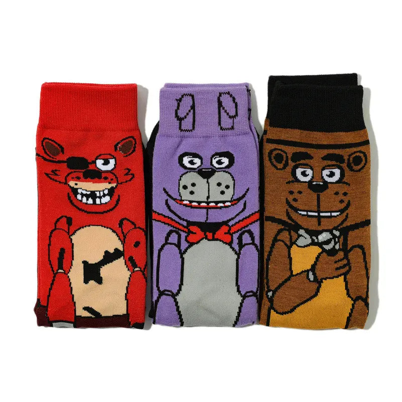 FNAF Adult Socks Five Nights At Freddy's Stocking Anime Ventilate Deodorization Sweat Absorption Cotton Socks Kids Gifts FNAF Adult Socks Five Nights At Freddy's Stocking Anime Ventilate Deodorization Sweat Absorption Cotton Socks Kids Gifts