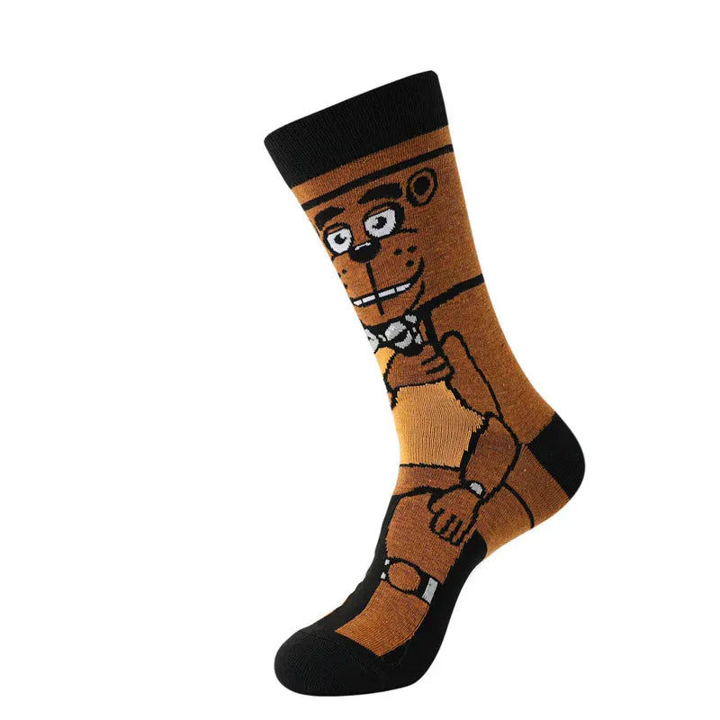FNAF Adult Socks Five Nights At Freddy's Stocking Anime Ventilate Deodorization Sweat Absorption Cotton Socks Kids Gifts FNAF Adult Socks Five Nights At Freddy's Stocking Anime Ventilate Deodorization Sweat Absorption Cotton Socks Kids Gifts