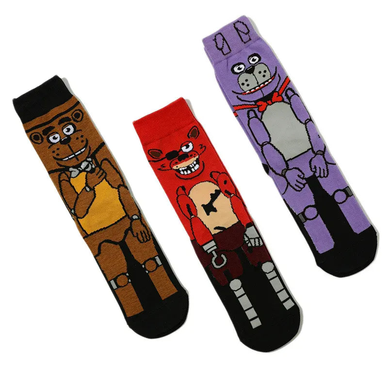 FNAF Adult Socks Five Nights At Freddy's Stocking Anime Ventilate Deodorization Sweat Absorption Cotton Socks Kids Gifts FNAF Adult Socks Five Nights At Freddy's Stocking Anime Ventilate Deodorization Sweat Absorption Cotton Socks Kids Gifts