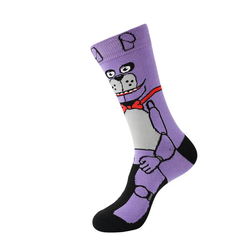 FNAF Adult Socks Five Nights At Freddy's Stocking Anime Ventilate Deodorization Sweat Absorption Cotton Socks Kids Gifts FNAF Adult Socks Five Nights At Freddy's Stocking Anime Ventilate Deodorization Sweat Absorption Cotton Socks Kids Gifts