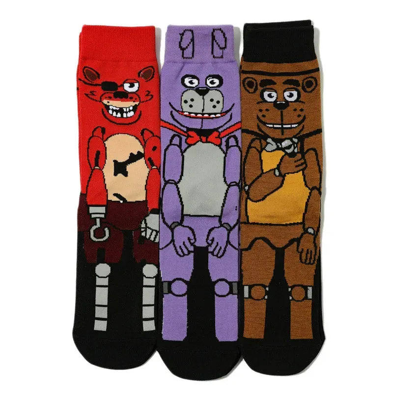 FNAF Adult Socks Five Nights At Freddy's Stocking Anime Ventilate Deodorization Sweat Absorption Cotton Socks Kids Gifts FNAF Adult Socks Five Nights At Freddy's Stocking Anime Ventilate Deodorization Sweat Absorption Cotton Socks Kids Gifts