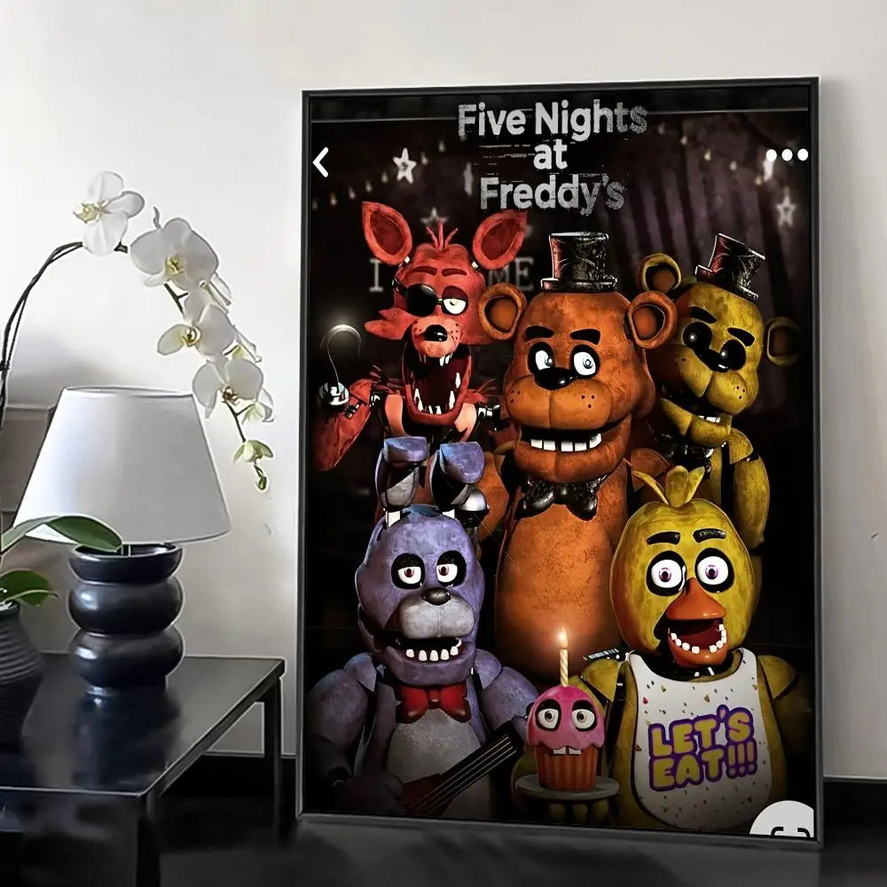 Fnaf Anime Five-nights-At-Freddys Painting Calligraphy Canvas HD Poster Wall Art interior Hallway Home Decoration Holiday Gifts Fnaf Anime Five-nights-At-Freddys Painting Calligraphy Canvas HD Poster Wall Art interior Hallway Home Decoration Holiday Gifts