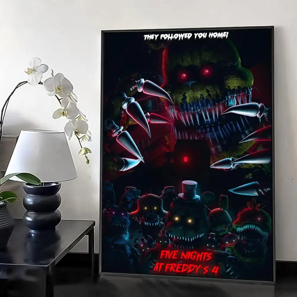 Fnaf Anime Five-nights-At-Freddys Painting Calligraphy Canvas HD Poster Wall Art interior Hallway Home Decoration Holiday Gifts Fnaf Anime Five-nights-At-Freddys Painting Calligraphy Canvas HD Poster Wall Art interior Hallway Home Decoration Holiday Gifts