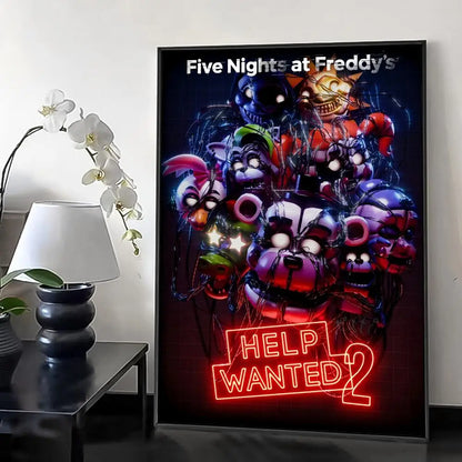 Fnaf Anime Five-nights-At-Freddys Painting Calligraphy Canvas HD Poster Wall Art interior Hallway Home Decoration Holiday Gifts Fnaf Anime Five-nights-At-Freddys Painting Calligraphy Canvas HD Poster Wall Art interior Hallway Home Decoration Holiday Gifts