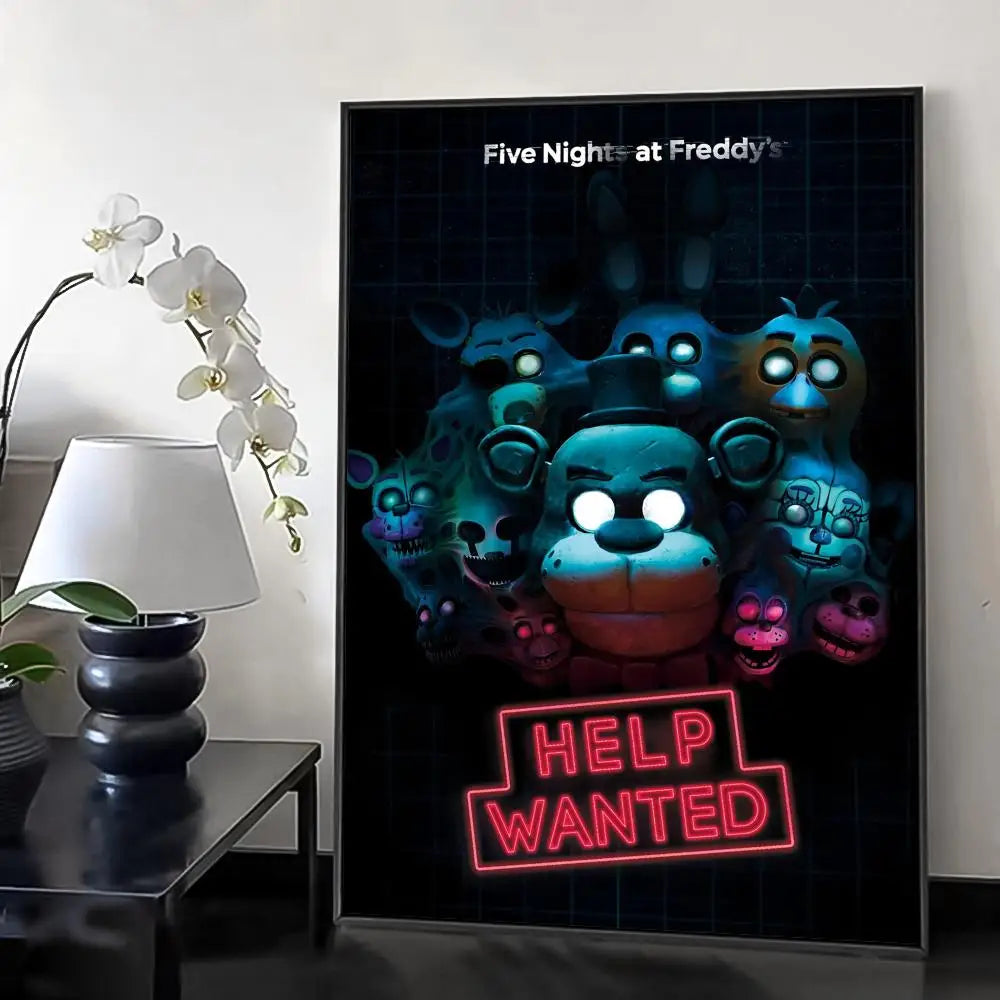 Fnaf Anime Five-nights-At-Freddys Painting Calligraphy Canvas HD Poster Wall Art interior Hallway Home Decoration Holiday Gifts Fnaf Anime Five-nights-At-Freddys Painting Calligraphy Canvas HD Poster Wall Art interior Hallway Home Decoration Holiday Gifts