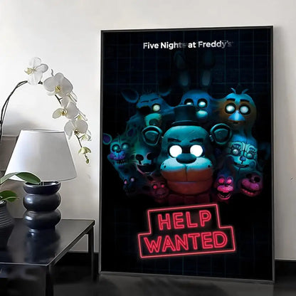 Fnaf Anime Five-nights-At-Freddys Painting Calligraphy Canvas HD Poster Wall Art interior Hallway Home Decoration Holiday Gifts Fnaf Anime Five-nights-At-Freddys Painting Calligraphy Canvas HD Poster Wall Art interior Hallway Home Decoration Holiday Gifts