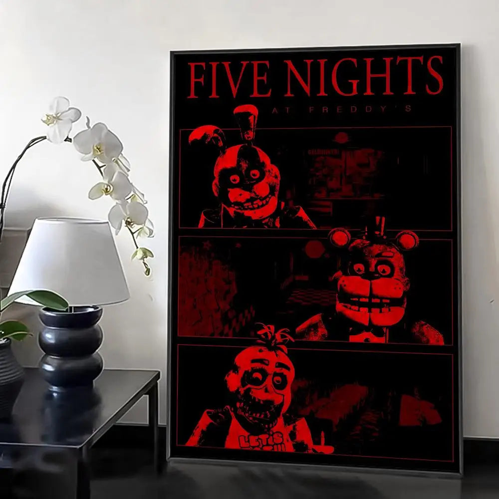 Fnaf Anime Five-nights-At-Freddys Painting Calligraphy Canvas HD Poster Wall Art interior Hallway Home Decoration Holiday Gifts Fnaf Anime Five-nights-At-Freddys Painting Calligraphy Canvas HD Poster Wall Art interior Hallway Home Decoration Holiday Gifts