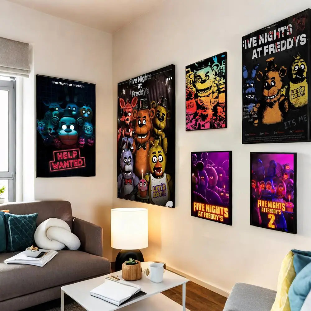Fnaf Anime Five-nights-At-Freddys Painting Calligraphy Canvas HD Poster Wall Art interior Hallway Home Decoration Holiday Gifts Fnaf Anime Five-nights-At-Freddys Painting Calligraphy Canvas HD Poster Wall Art interior Hallway Home Decoration Holiday Gifts