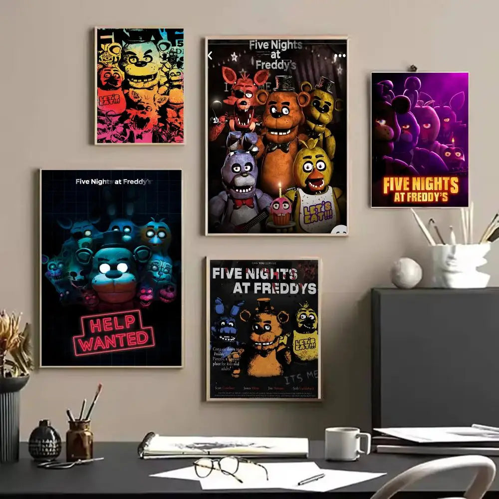 Fnaf Anime Five-nights-At-Freddys Painting Calligraphy Canvas HD Poster Wall Art interior Hallway Home Decoration Holiday Gifts Fnaf Anime Five-nights-At-Freddys Painting Calligraphy Canvas HD Poster Wall Art interior Hallway Home Decoration Holiday Gifts