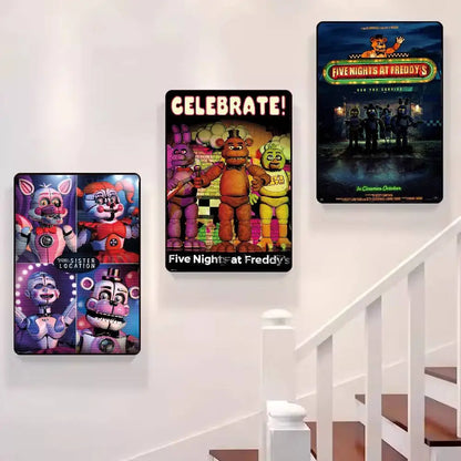Fnaf F-Five-nights-At-F-Freddys Game Poster HD art sticky wall waterproof home living room bedroom bar aesthetic decoration Fnaf F-Five-nights-At-F-Freddys Game Poster HD art sticky wall waterproof home living room bedroom bar aesthetic decoration