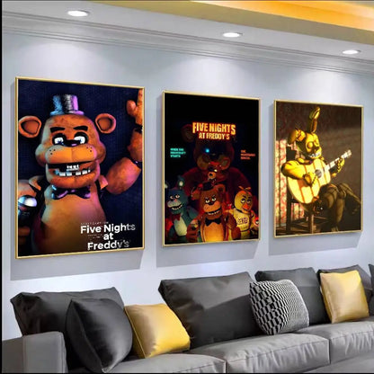 FNAF Five-nights-At-Freddys Ultimate Group Poster HD art poster for home living room bar office decoration sticky, waterproof FNAF Five-nights-At-Freddys Ultimate Group Poster HD art poster for home living room bar office decoration sticky, waterproof