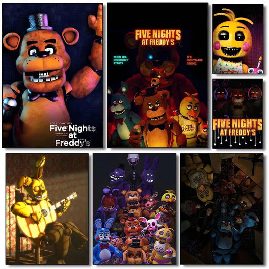 FNAF Five-nights-At-Freddys Ultimate Group Poster HD art poster for home living room bar office decoration sticky, waterproof FNAF Five-nights-At-Freddys Ultimate Group Poster HD art poster for home living room bar office decoration sticky, waterproof