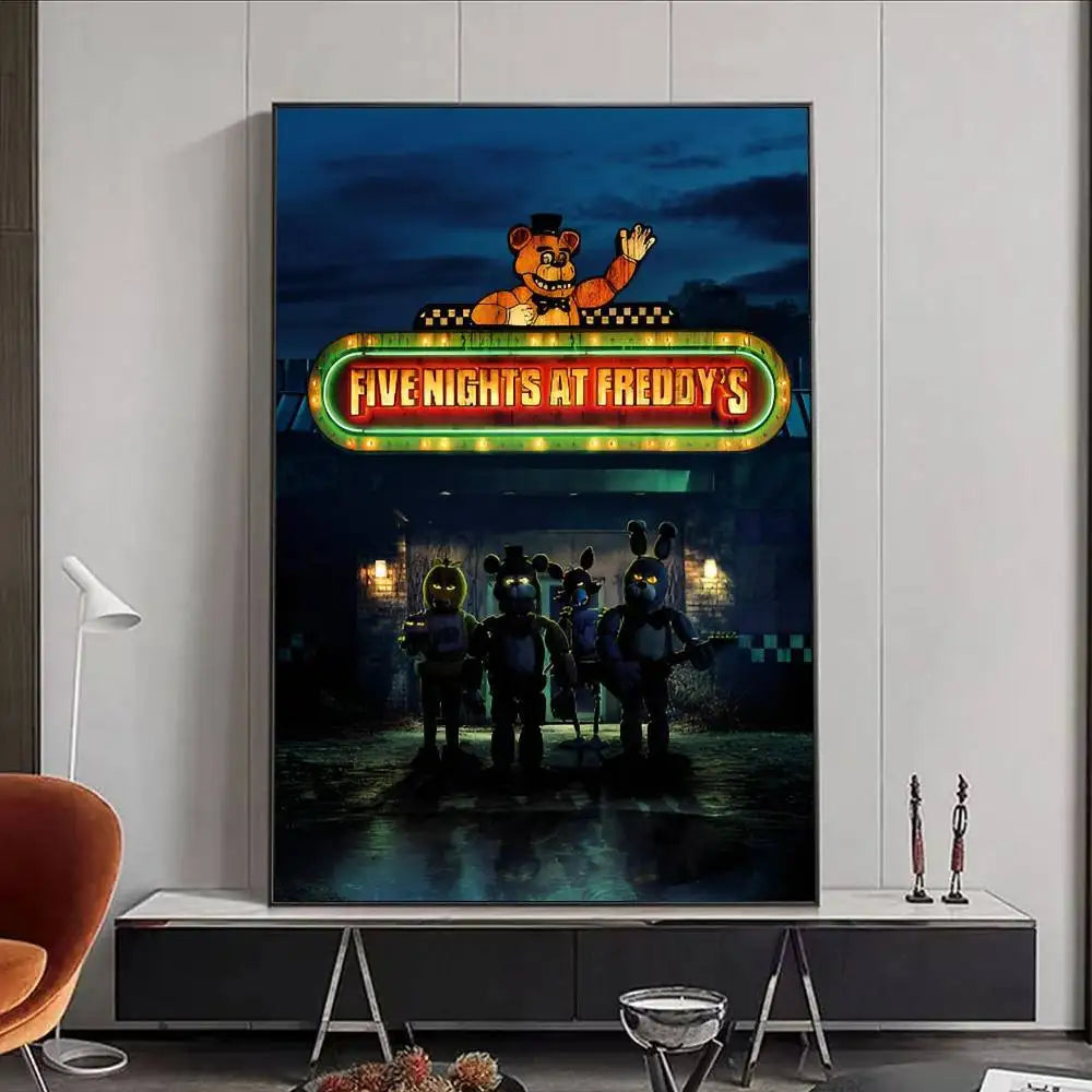 FNAF Five-nights-At-Freddys Ultimate Group Poster HD art poster for home living room bar office decoration sticky, waterproof FNAF Five-nights-At-Freddys Ultimate Group Poster HD art poster for home living room bar office decoration sticky, waterproof