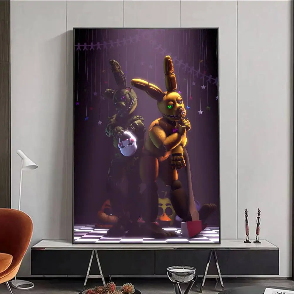 FNAF Five-nights-At-Freddys Ultimate Group Poster HD art poster for home living room bar office decoration sticky, waterproof FNAF Five-nights-At-Freddys Ultimate Group Poster HD art poster for home living room bar office decoration sticky, waterproof