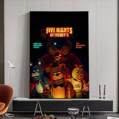 FNAF Five-nights-At-Freddys Ultimate Group Poster HD art poster for home living room bar office decoration sticky, waterproof FNAF Five-nights-At-Freddys Ultimate Group Poster HD art poster for home living room bar office decoration sticky, waterproof