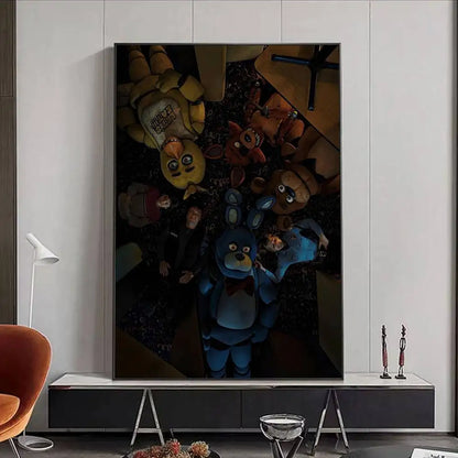FNAF Five-nights-At-Freddys Ultimate Group Poster HD art poster for home living room bar office decoration sticky, waterproof FNAF Five-nights-At-Freddys Ultimate Group Poster HD art poster for home living room bar office decoration sticky, waterproof