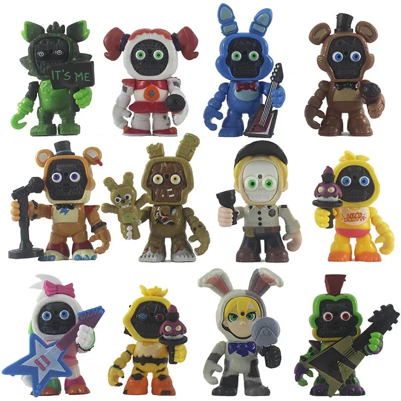 FNAF Panic Game Midnight Toy Bear Foxy Chica Fazbear Bonnie Change Masks Action Figurine Anime1 PCS Randomly Sent FNAF Panic Game Midnight Toy Bear Foxy Chica Fazbear Bonnie Change Masks Action Figurine Anime1 PCS Randomly Sent