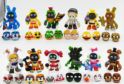 FNAF Panic Game Midnight Toy Bear Foxy Chica Fazbear Bonnie Change Masks Action Figurine Anime1 PCS Randomly Sent FNAF Panic Game Midnight Toy Bear Foxy Chica Fazbear Bonnie Change Masks Action Figurine Anime1 PCS Randomly Sent