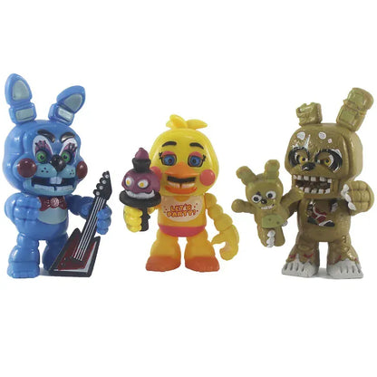 FNAF Panic Game Midnight Toy Bear Foxy Chica Fazbear Bonnie Change Masks Action Figurine Anime1 PCS Randomly Sent FNAF Panic Game Midnight Toy Bear Foxy Chica Fazbear Bonnie Change Masks Action Figurine Anime1 PCS Randomly Sent