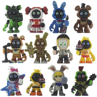 FNAF Panic Game Midnight Toy Bear Foxy Chica Fazbear Bonnie Change Masks Action Figurine Anime1 PCS Randomly Sent FNAF Panic Game Midnight Toy Bear Foxy Chica Fazbear Bonnie Change Masks Action Figurine Anime1 PCS Randomly Sent