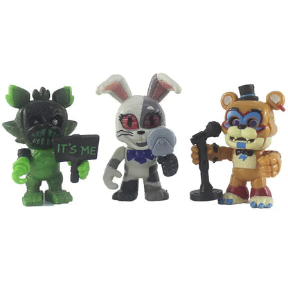 FNAF Panic Game Midnight Toy Bear Foxy Chica Fazbear Bonnie Change Masks Action Figurine Anime1 PCS Randomly Sent FNAF Panic Game Midnight Toy Bear Foxy Chica Fazbear Bonnie Change Masks Action Figurine Anime1 PCS Randomly Sent