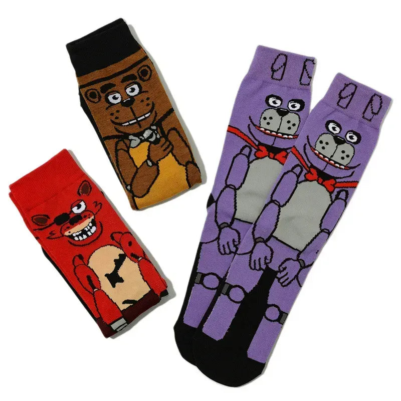Fnafs Adult Five Nights At Freddys Socks Stocking Party Cartoon Anime New Men Birthday Kawaii Cute Gift Cotton Sweat Absorption Fnafs Adult Five Nights At Freddys Socks Stocking Party Cartoon Anime New Men Birthday Kawaii Cute Gift Cotton Sweat Absorption