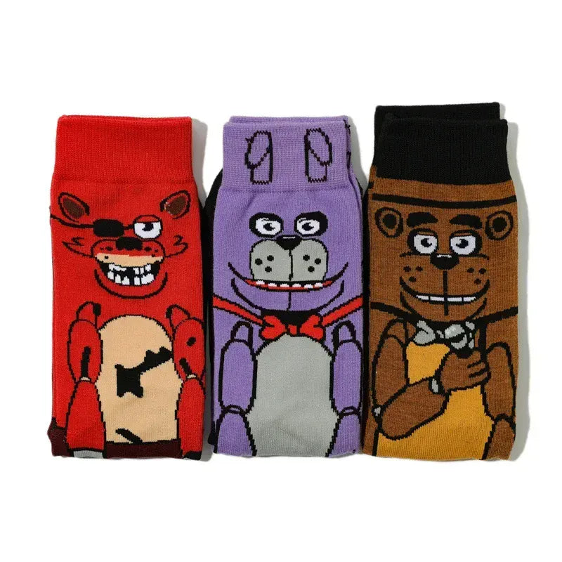 Fnafs Adult Five Nights At Freddys Socks Stocking Party Cartoon Anime New Men Birthday Kawaii Cute Gift Cotton Sweat Absorption Fnafs Adult Five Nights At Freddys Socks Stocking Party Cartoon Anime New Men Birthday Kawaii Cute Gift Cotton Sweat Absorption