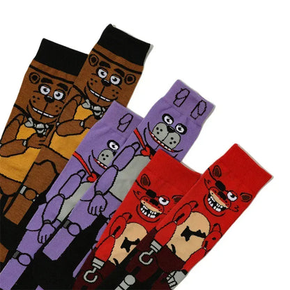 Fnafs Adult Five Nights At Freddys Socks Stocking Party Cartoon Anime New Men Birthday Kawaii Cute Gift Cotton Sweat Absorption Fnafs Adult Five Nights At Freddys Socks Stocking Party Cartoon Anime New Men Birthday Kawaii Cute Gift Cotton Sweat Absorption