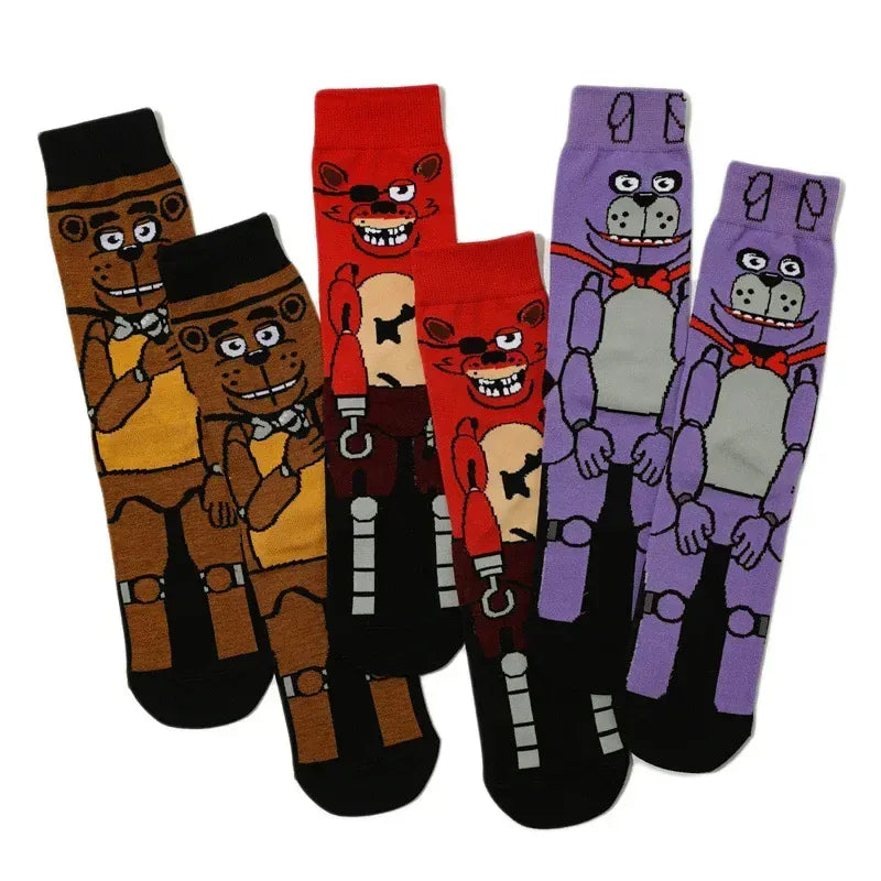Fnafs Adult Five Nights At Freddys Socks Stocking Party Cartoon Anime New Men Birthday Kawaii Cute Gift Cotton Sweat Absorption Fnafs Adult Five Nights At Freddys Socks Stocking Party Cartoon Anime New Men Birthday Kawaii Cute Gift Cotton Sweat Absorption