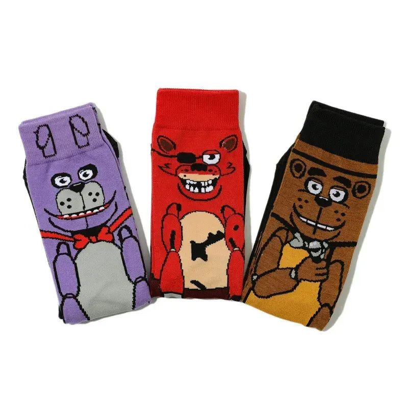 Fnafs Adult Five Nights At Freddys Socks Stocking Party Cartoon Anime New Men Birthday Kawaii Cute Gift Cotton Sweat Absorption Fnafs Adult Five Nights At Freddys Socks Stocking Party Cartoon Anime New Men Birthday Kawaii Cute Gift Cotton Sweat Absorption