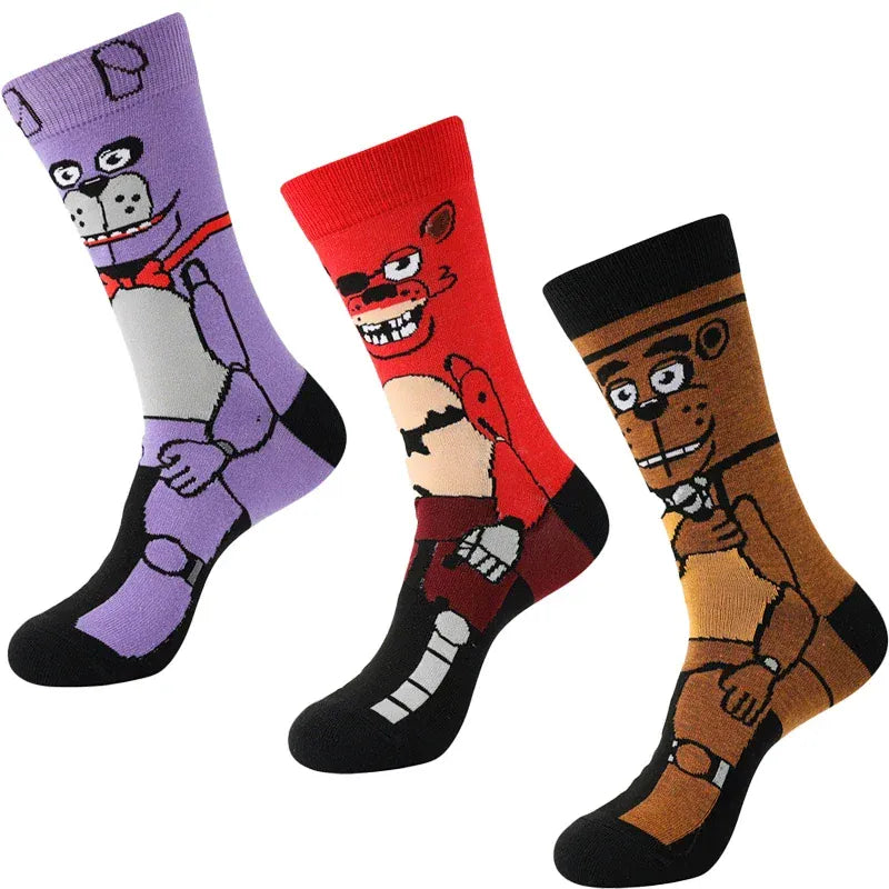 Fnafs Adult Five Nights At Freddys Socks Stocking Party Cartoon Anime New Men Birthday Kawaii Cute Gift Cotton Sweat Absorption Fnafs Adult Five Nights At Freddys Socks Stocking Party Cartoon Anime New Men Birthday Kawaii Cute Gift Cotton Sweat Absorption