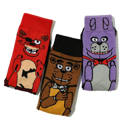 Fnafs Adult Five Nights At Freddys Socks Stocking Party Cartoon Anime New Men Birthday Kawaii Cute Gift Cotton Sweat Absorption Fnafs Adult Five Nights At Freddys Socks Stocking Party Cartoon Anime New Men Birthday Kawaii Cute Gift Cotton Sweat Absorption