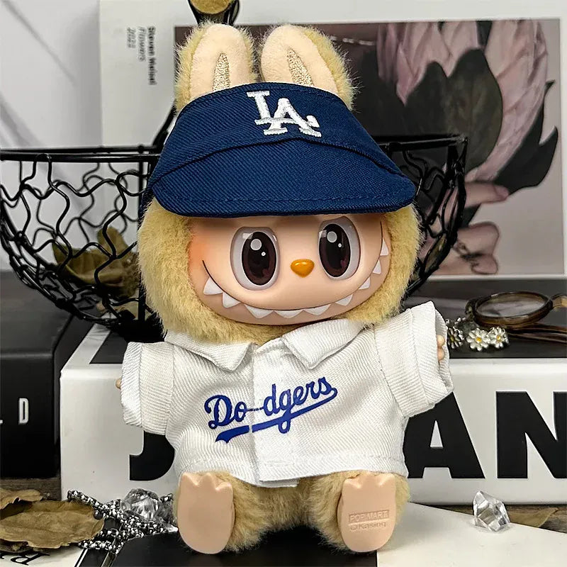 For 17cm Labubu Clothing Set Baseball jersey Catcher gloves Baseball bat Hat V1 V2 V3 Labubu Clothes Doll Accessories Toys For 17cm Labubu Clothing Set Baseball jersey Catcher gloves Baseball bat Hat V1 V2 V3 Labubu Clothes Doll Accessories Toys