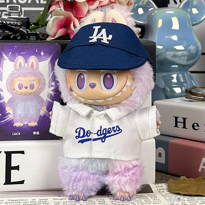 For 17cm Labubu Clothing Set Baseball jersey Catcher gloves Baseball bat Hat V1 V2 V3 Labubu Clothes Doll Accessories Toys For 17cm Labubu Clothing Set Baseball jersey Catcher gloves Baseball bat Hat V1 V2 V3 Labubu Clothes Doll Accessories Toys