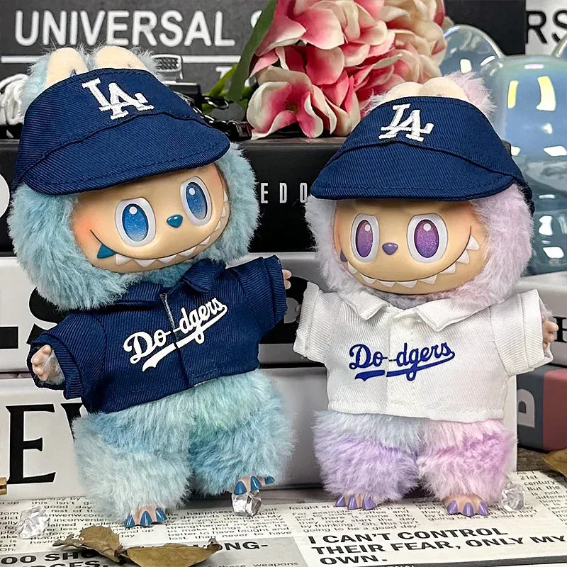 For 17cm Labubu Clothing Set Baseball jersey Catcher gloves Baseball bat Hat V1 V2 V3 Labubu Clothes Doll Accessories Toys For 17cm Labubu Clothing Set Baseball jersey Catcher gloves Baseball bat Hat V1 V2 V3 Labubu Clothes Doll Accessories Toys