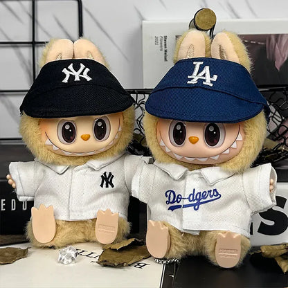 For 17cm Labubu Clothing Set Baseball jersey Catcher gloves Baseball bat Hat V1 V2 V3 Labubu Clothes Doll Accessories Toys For 17cm Labubu Clothing Set Baseball jersey Catcher gloves Baseball bat Hat V1 V2 V3 Labubu Clothes Doll Accessories Toys