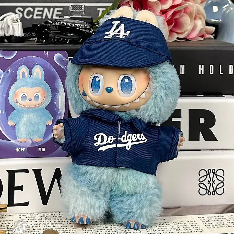 For 17cm Labubu Clothing Set Baseball jersey Catcher gloves Baseball bat Hat V1 V2 V3 Labubu Clothes Doll Accessories Toys For 17cm Labubu Clothing Set Baseball jersey Catcher gloves Baseball bat Hat V1 V2 V3 Labubu Clothes Doll Accessories Toys