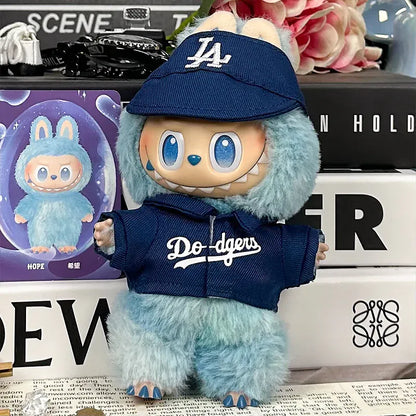 For 17cm Labubu Clothing Set Baseball jersey Catcher gloves Baseball bat Hat V1 V2 V3 Labubu Clothes Doll Accessories Toys For 17cm Labubu Clothing Set Baseball jersey Catcher gloves Baseball bat Hat V1 V2 V3 Labubu Clothes Doll Accessories Toys