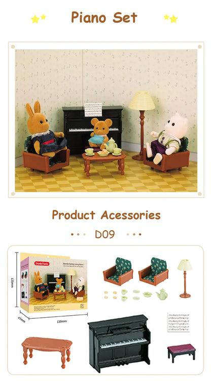 Forest Family Doll 1:12 Dollhouse Kitchen Accessories Mini Model Reindeer Animal Miniature Furniture Pretend Play For Girl Gifts Forest Family Doll 1:12 Dollhouse Kitchen Accessories Mini Model Reindeer Animal Miniature Furniture Pretend Play For Girl Gifts