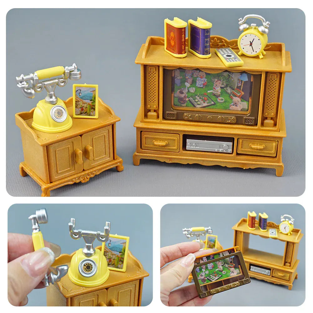 Forest Family Doll 1:12 Dollhouse Kitchen Accessories Mini Model Reindeer Animal Miniature Furniture Pretend Play For Girl Gifts Forest Family Doll 1:12 Dollhouse Kitchen Accessories Mini Model Reindeer Animal Miniature Furniture Pretend Play For Girl Gifts