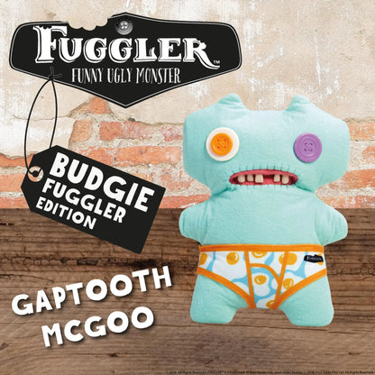 Budgie Fuggler Underpants Series - Count Underoo McGoo Plush | Wahooly Fuggler Funny Ugly Monster Budgie Fuggler Edition Underpants Series Quirky Funny Tooth Monster Count Underoo McGoo Plush Dolls
