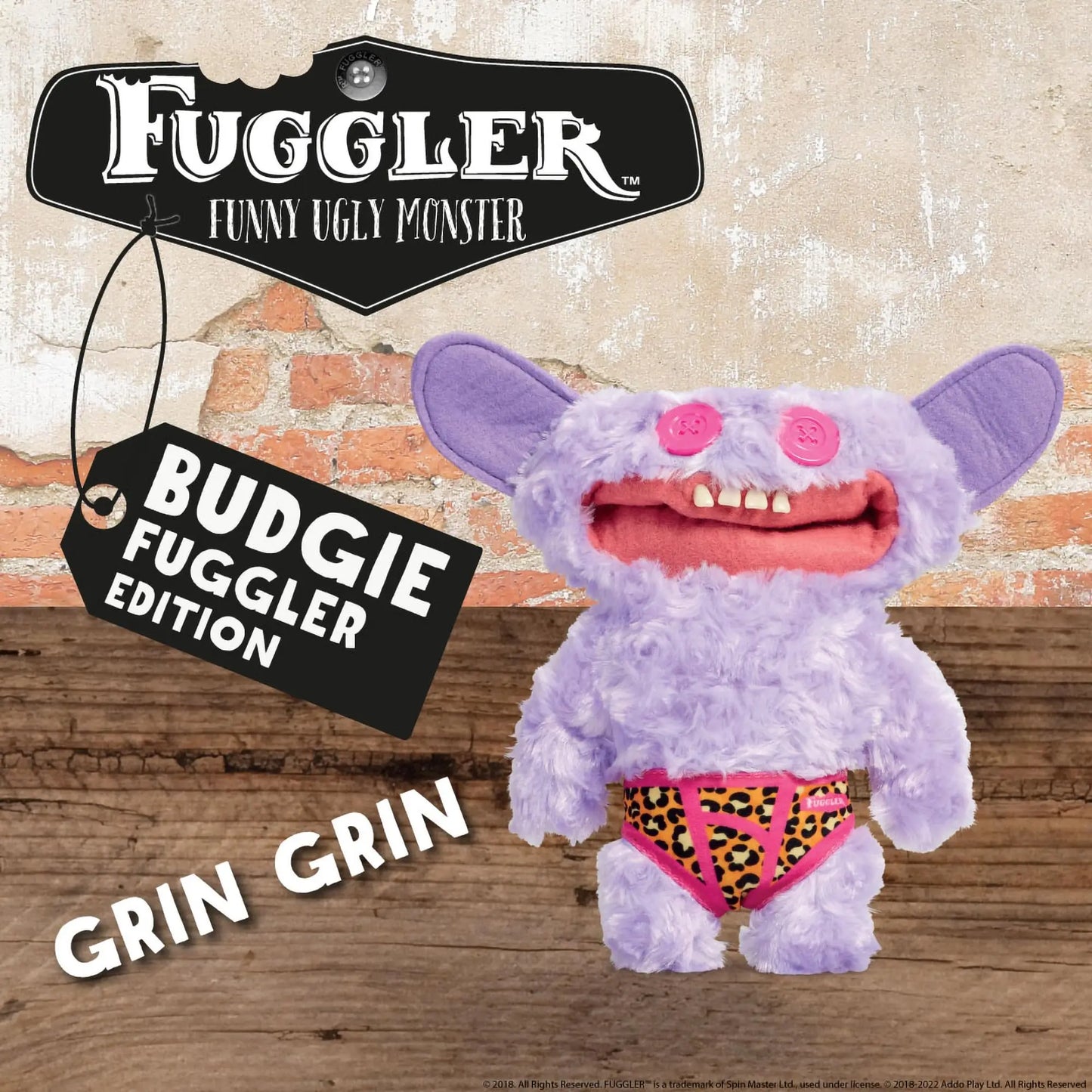Budgie Fuggler Underpants Series - Count Underoo McGoo Plush | Wahooly Fuggler Funny Ugly Monster Budgie Fuggler Edition Underpants Series Quirky Funny Tooth Monster Count Underoo McGoo Plush Dolls