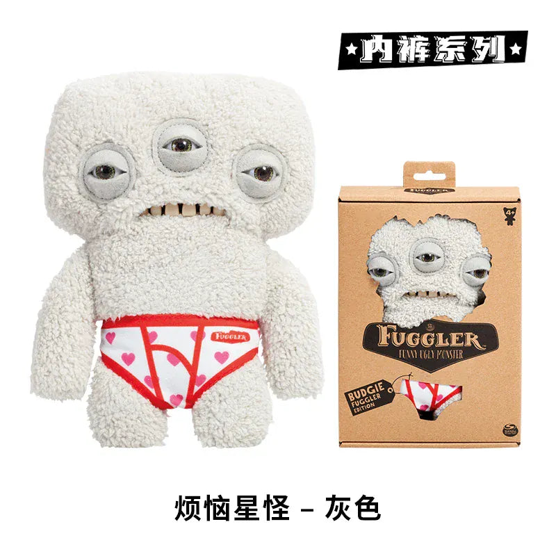 Budgie Fuggler Underpants Series - Count Underoo McGoo Plush | Wahooly Fuggler Funny Ugly Monster Budgie Fuggler Edition Underpants Series Quirky Funny Tooth Monster Count Underoo McGoo Plush Dolls