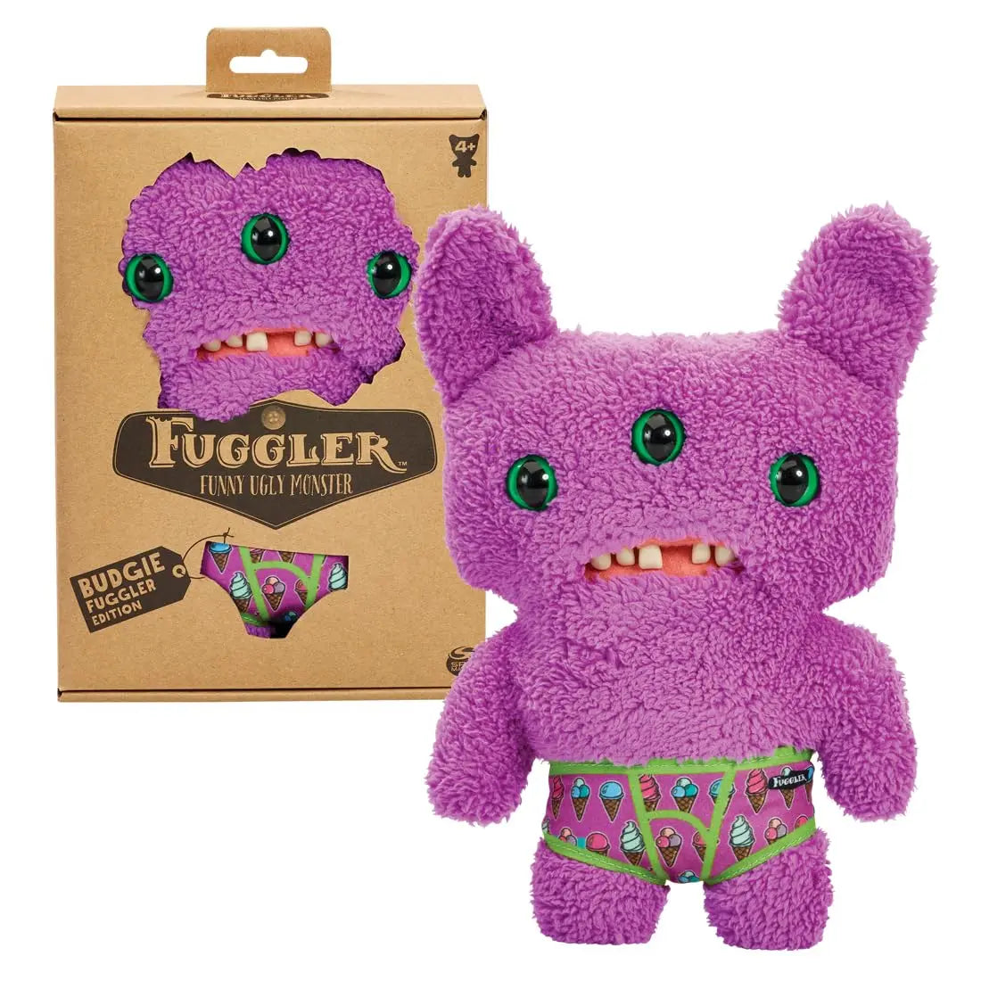 Budgie Fuggler Underpants Series - Count Underoo McGoo Plush | Wahooly Fuggler Funny Ugly Monster Budgie Fuggler Edition Underpants Series Quirky Funny Tooth Monster Count Underoo McGoo Plush Dolls