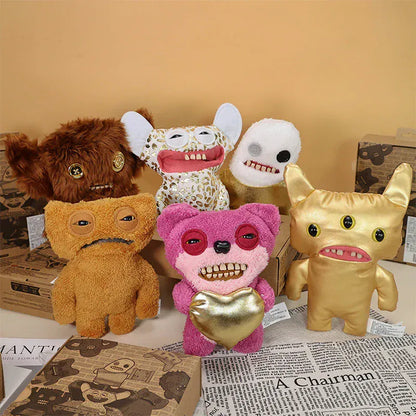 Fuggler Gold Rush Series Limited Edition 23cm - Boxed Collectible | Wahooly Fuggler Funny Ugly Monster Plush Doll Gold Rush Series Old Tooth Fuggler Stuffed Doll Toys Collectible Gifts