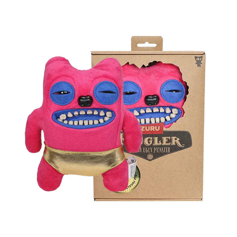 Fuggler Gold Rush Series Limited Edition 23cm - Boxed Collectible | Wahooly Fuggler Funny Ugly Monster Plush Doll Gold Rush Series Old Tooth Fuggler Stuffed Doll Toys Collectible Gifts