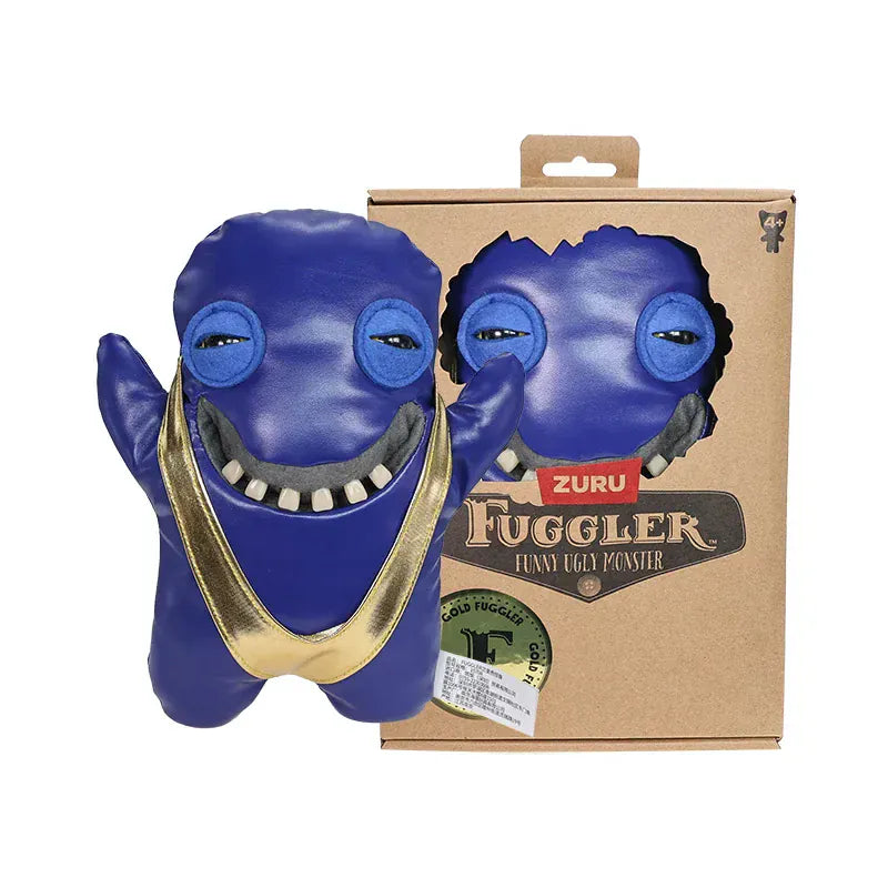 Fuggler Gold Rush Series Limited Edition 23cm - Boxed Collectible | Wahooly Fuggler Funny Ugly Monster Plush Doll Gold Rush Series Old Tooth Fuggler Stuffed Doll Toys Collectible Gifts